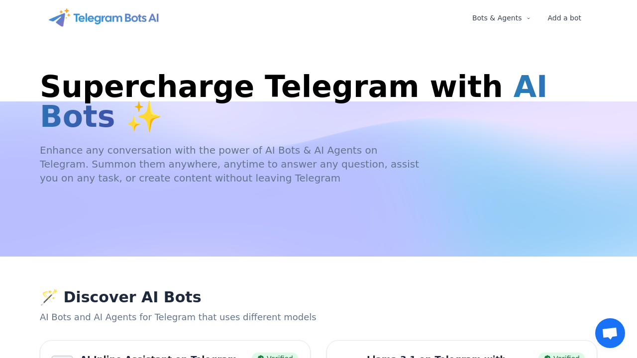 telegrambots.ai screenshot