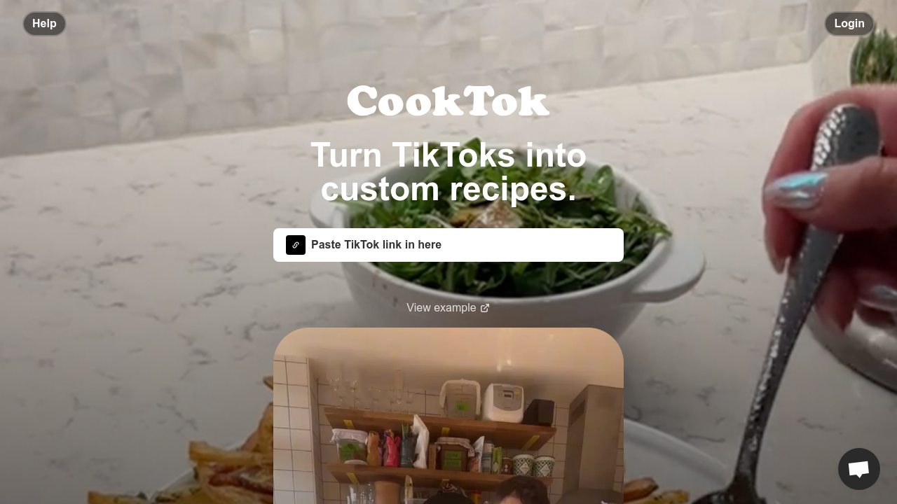 cooktok.ai screenshot