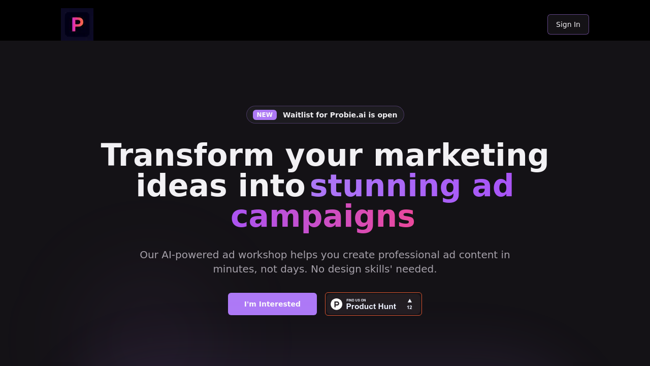 Probie.ai screenshot