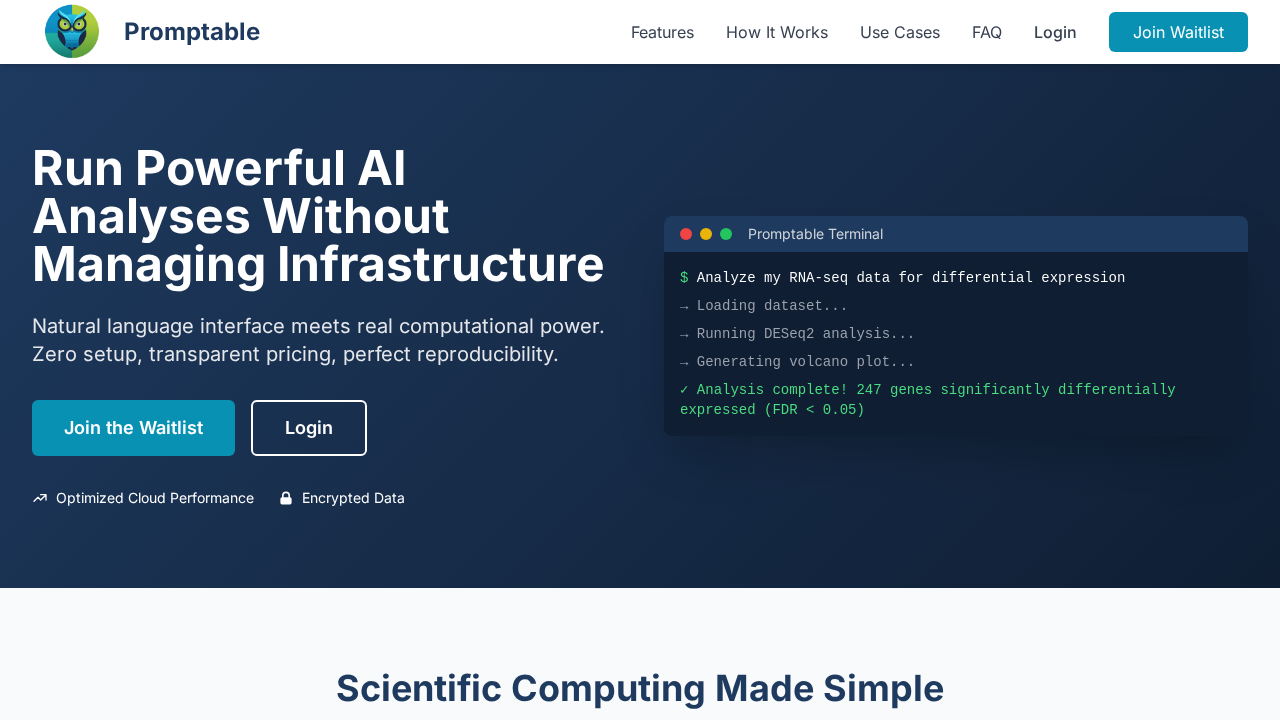 Promptable.ai screenshot
