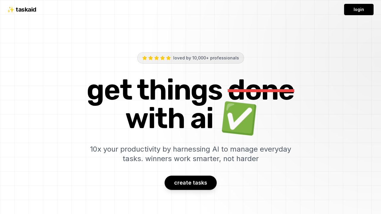Taskaid.ai screenshot