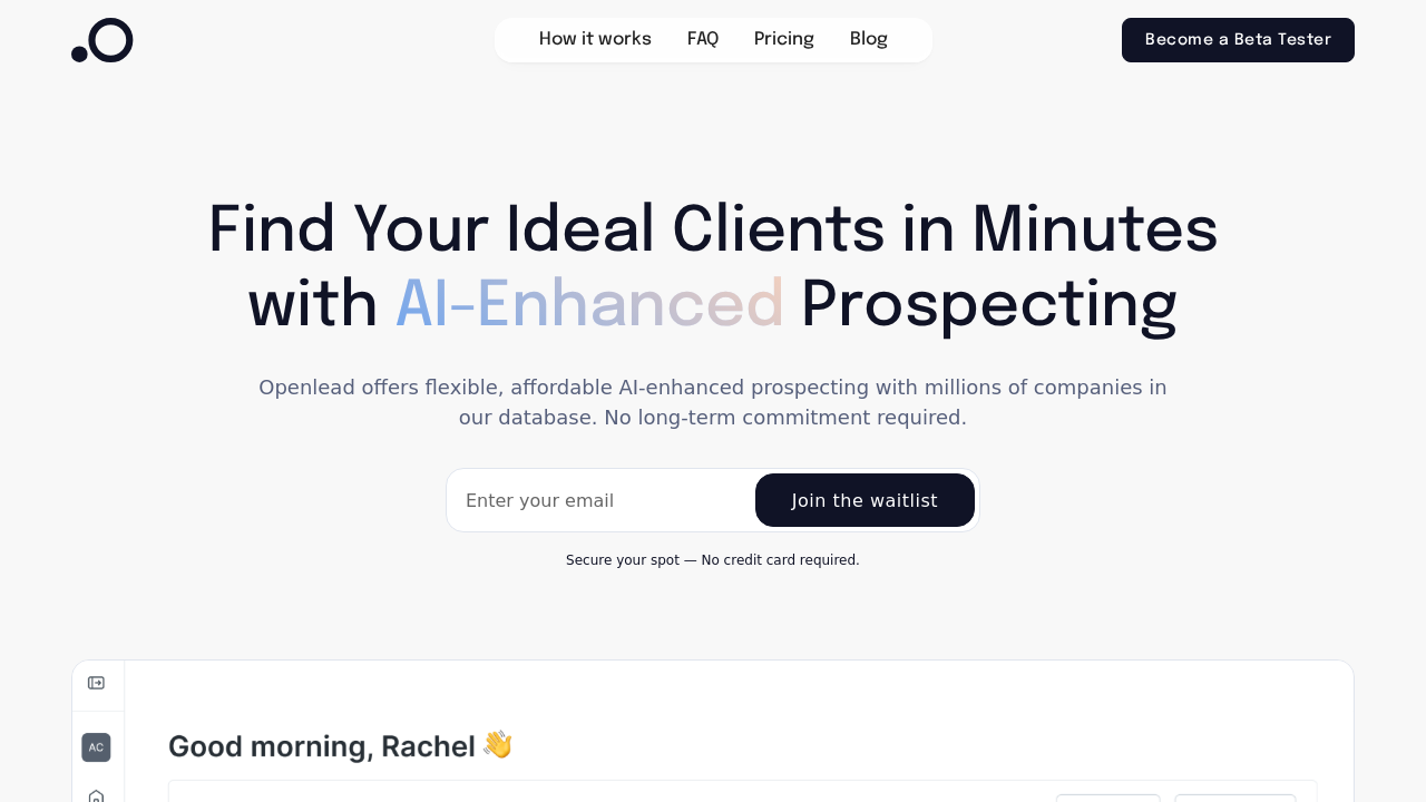 Openlead.ai screenshot