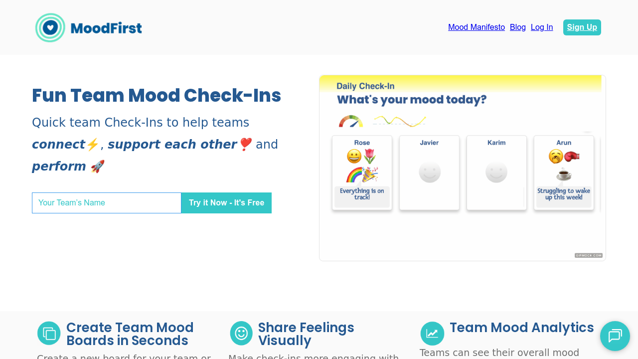 MoodFirst.ai screenshot