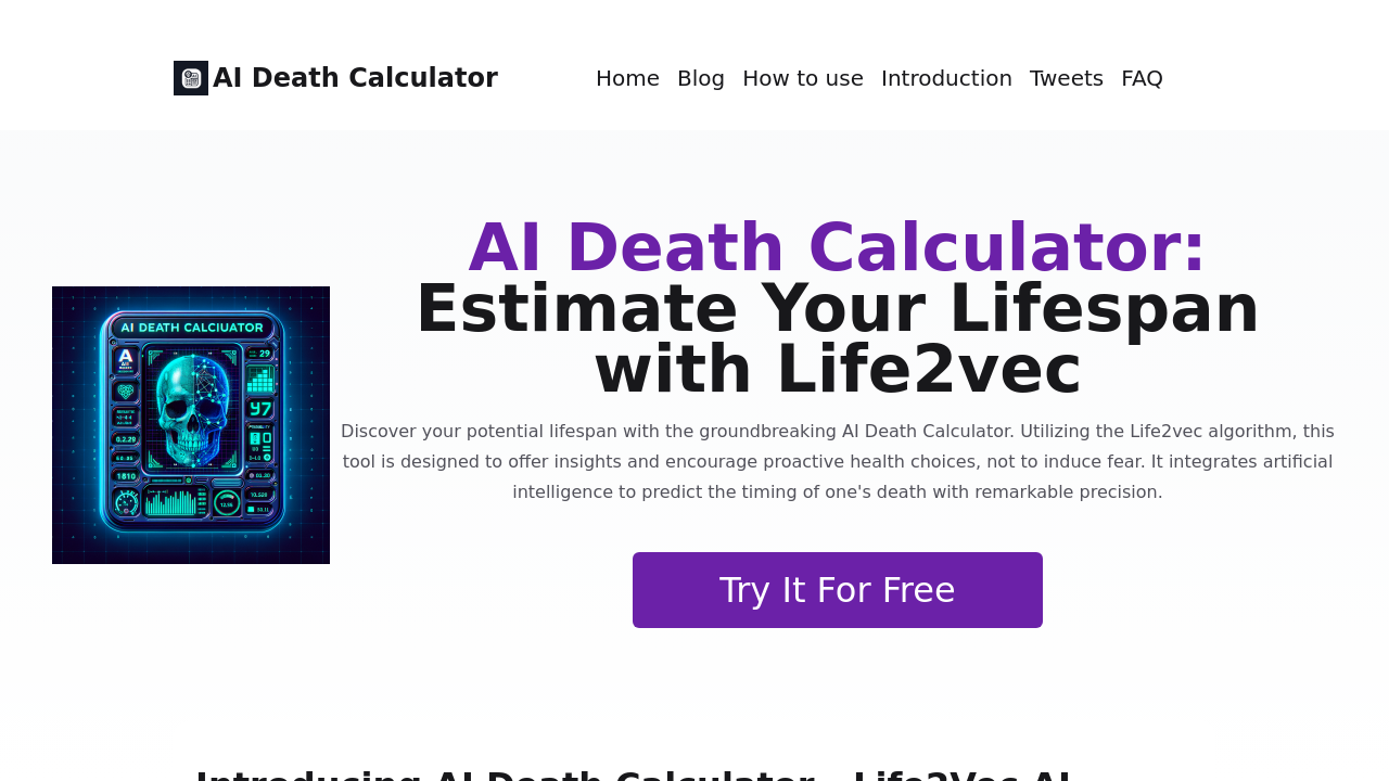 deathcalculator.ai screenshot