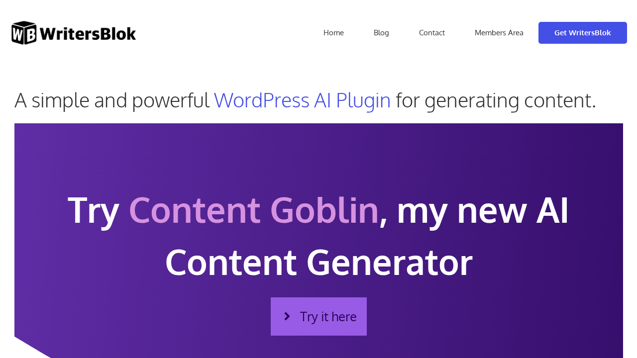 WritersBlok.ai screenshot