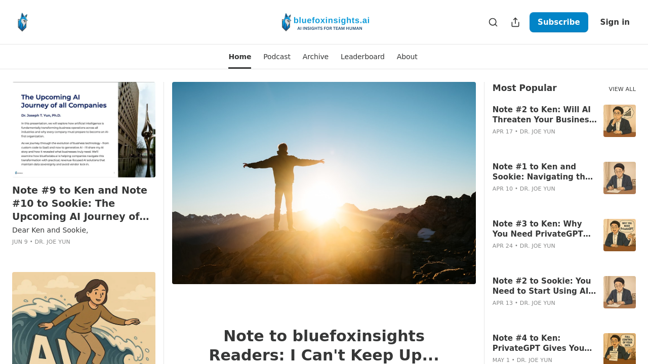 BlueFox Insights screenshot