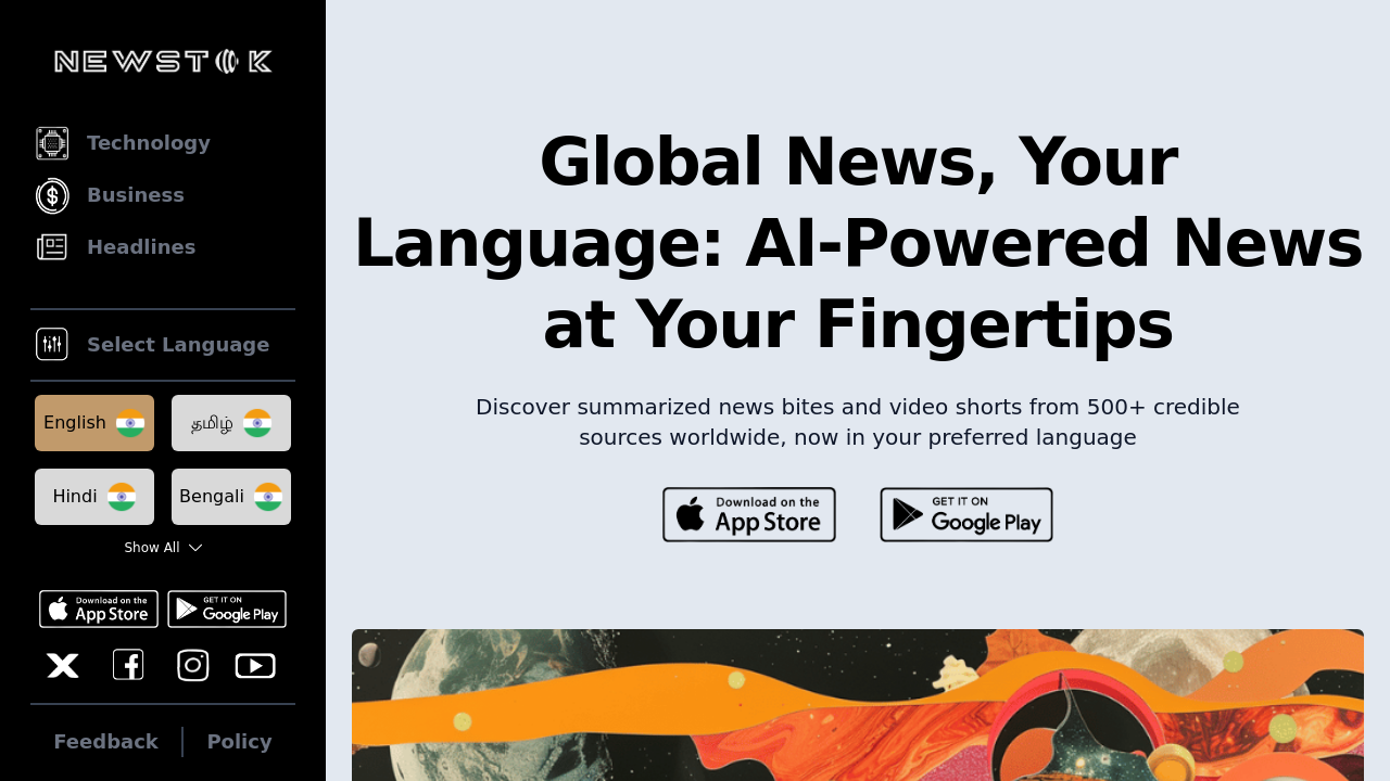 NewsTok.ai screenshot