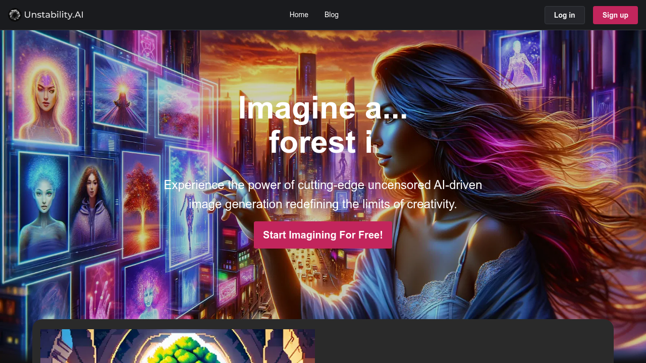 Unstability.ai screenshot