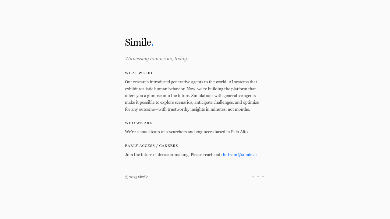 simile.ai screenshot