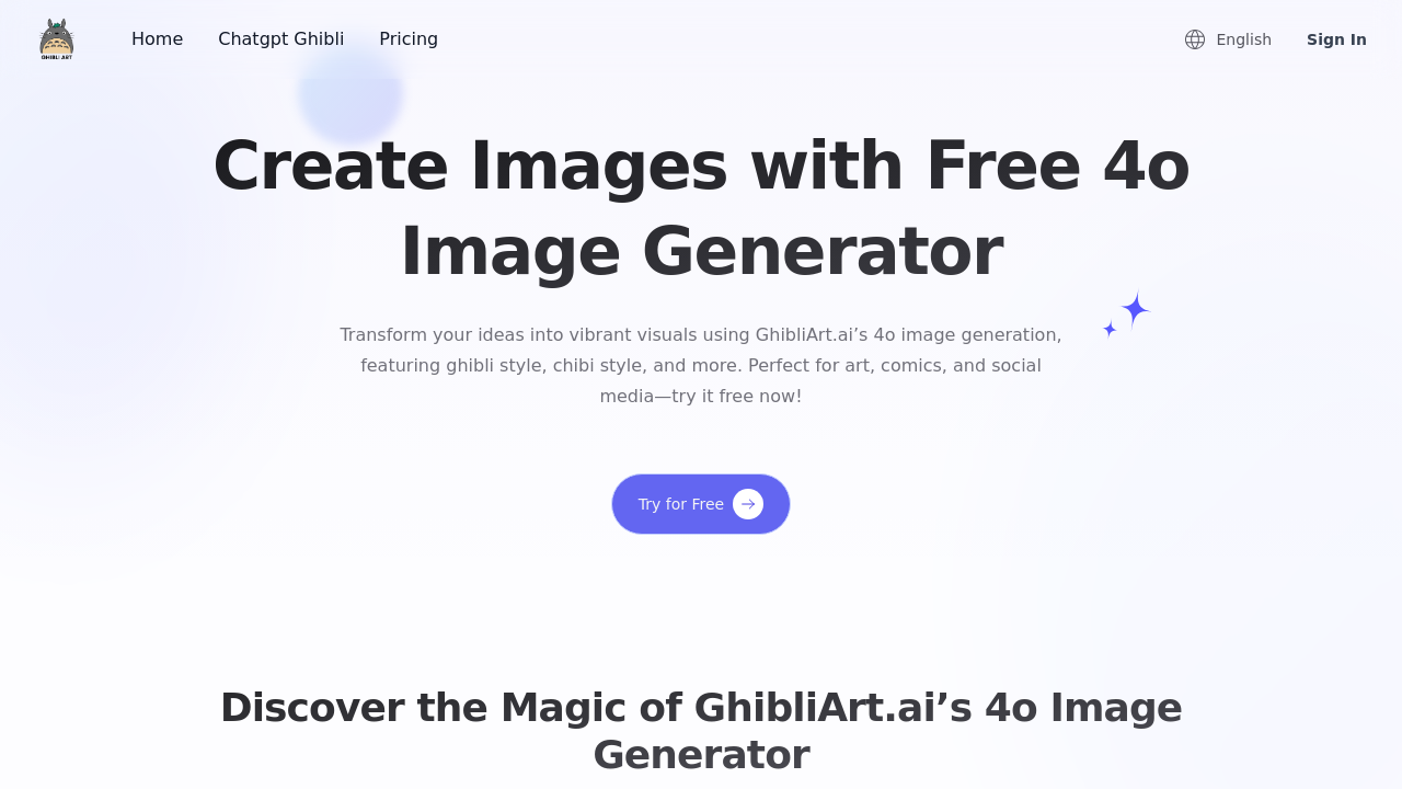 GhibliArt.ai screenshot