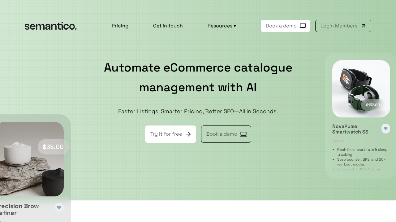 Semantico.ai screenshot