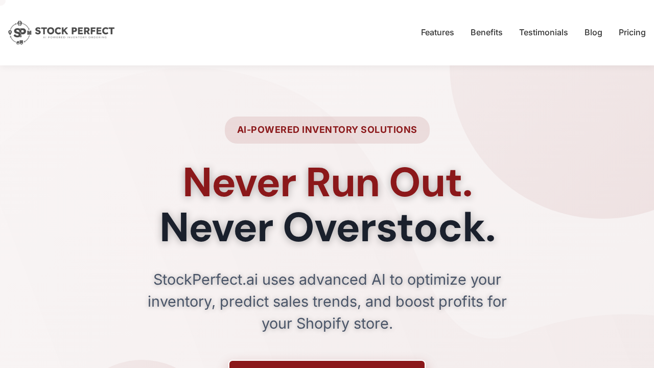 StockPerfect.ai screenshot