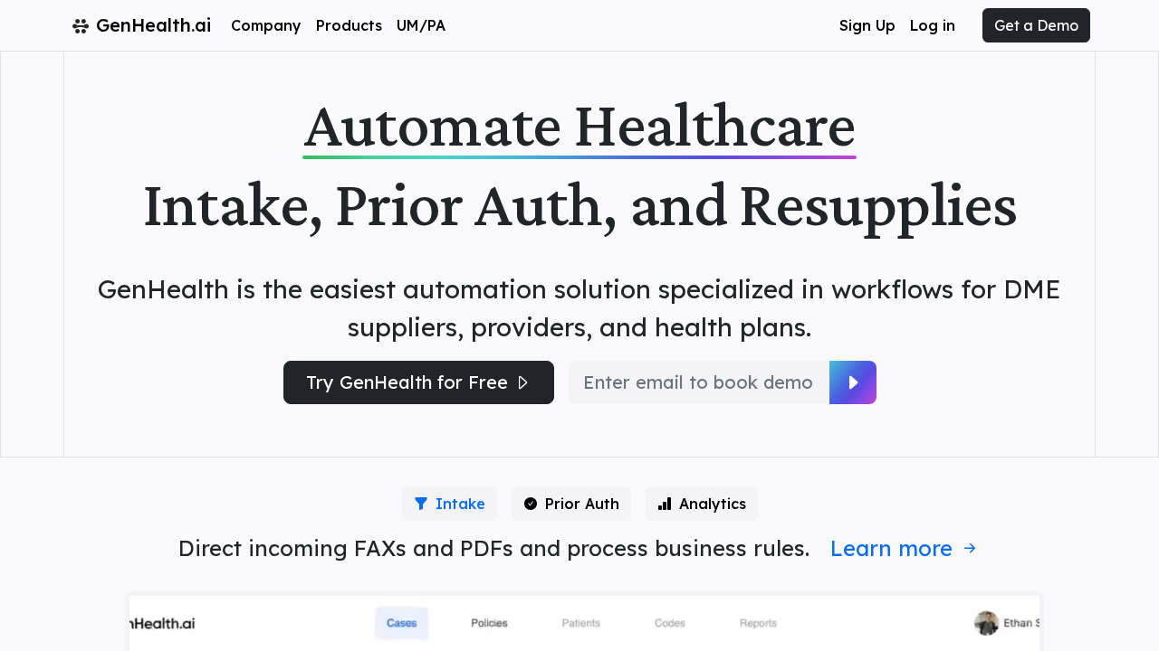 GenHealth.ai screenshot
