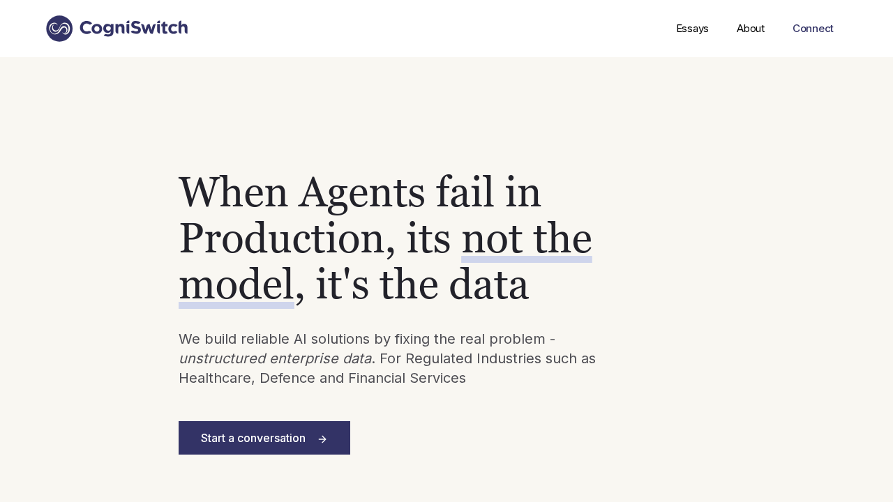 CogniSwitch screenshot