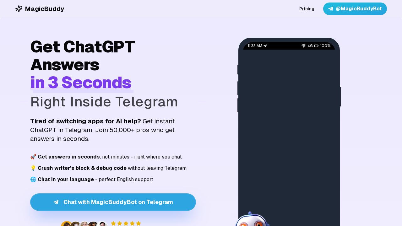 MagicBuddy.ai screenshot