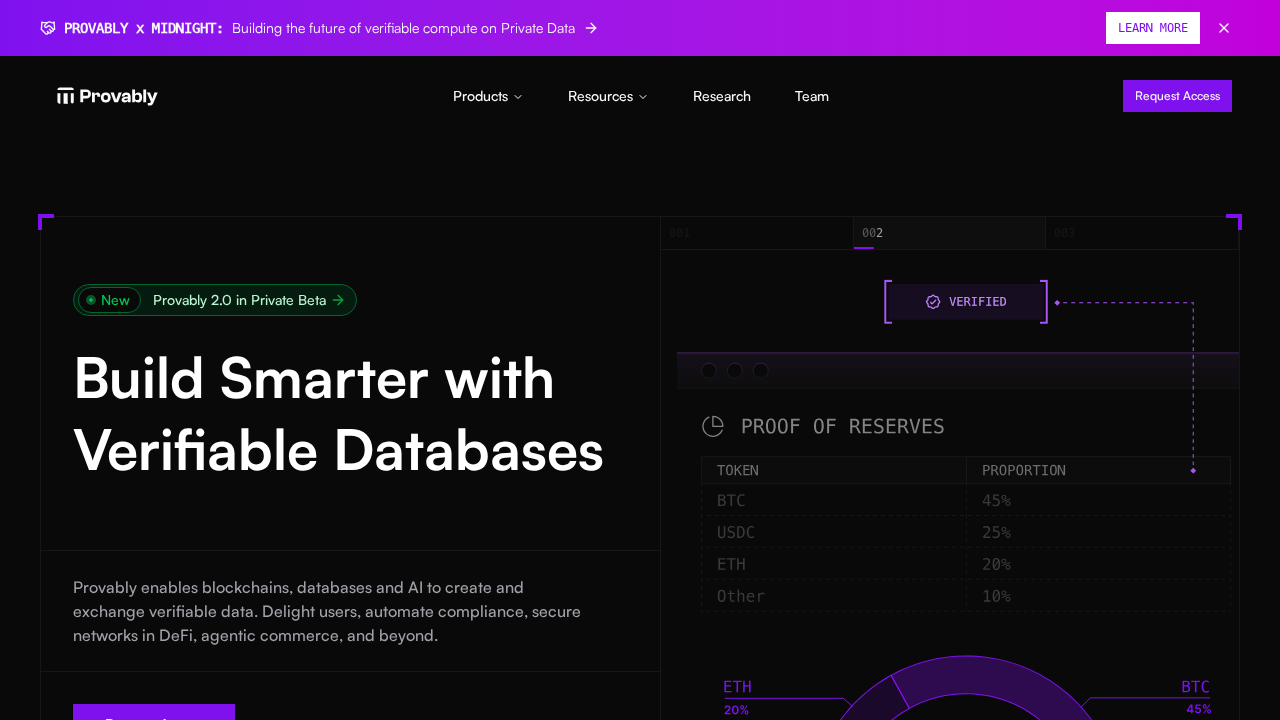 Provably.ai screenshot