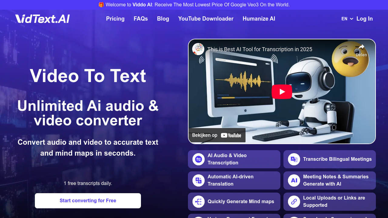 vidtext.ai screenshot