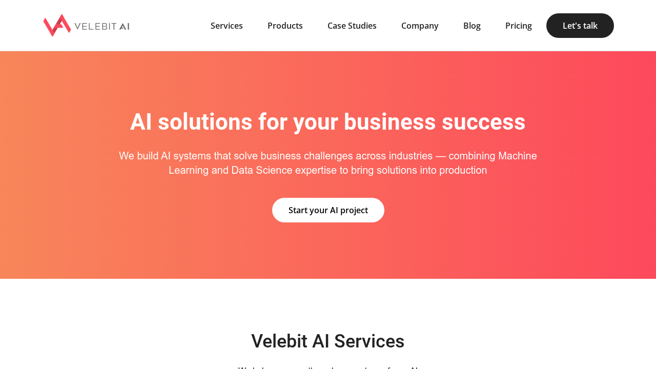 velebit.ai screenshot