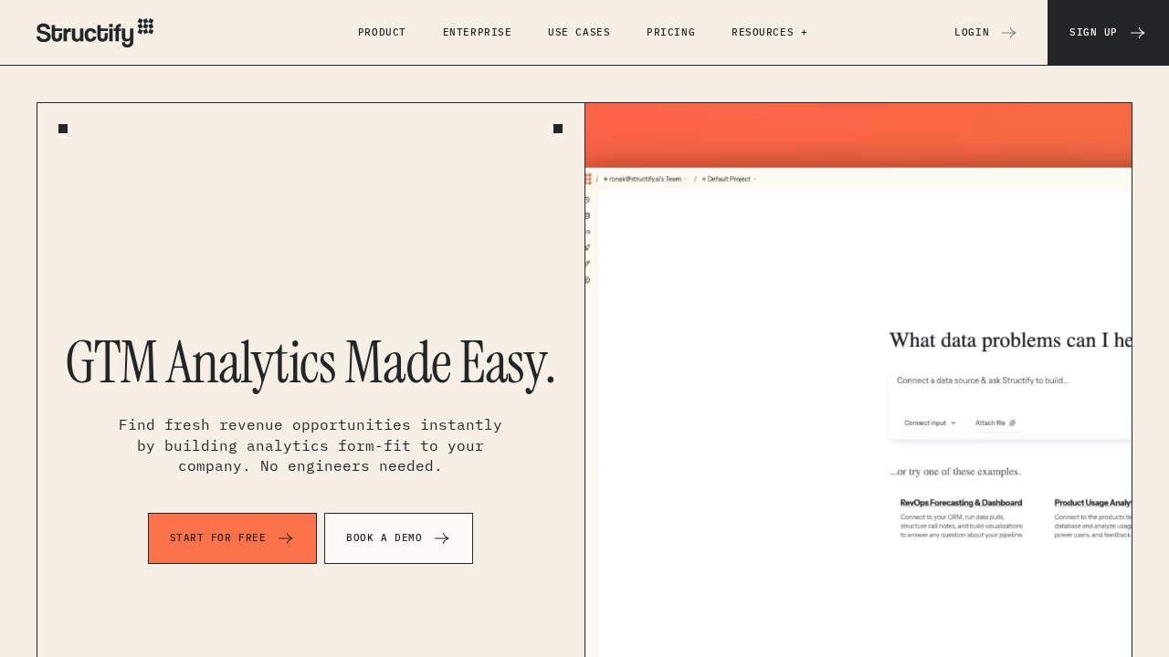 Structify.ai screenshot