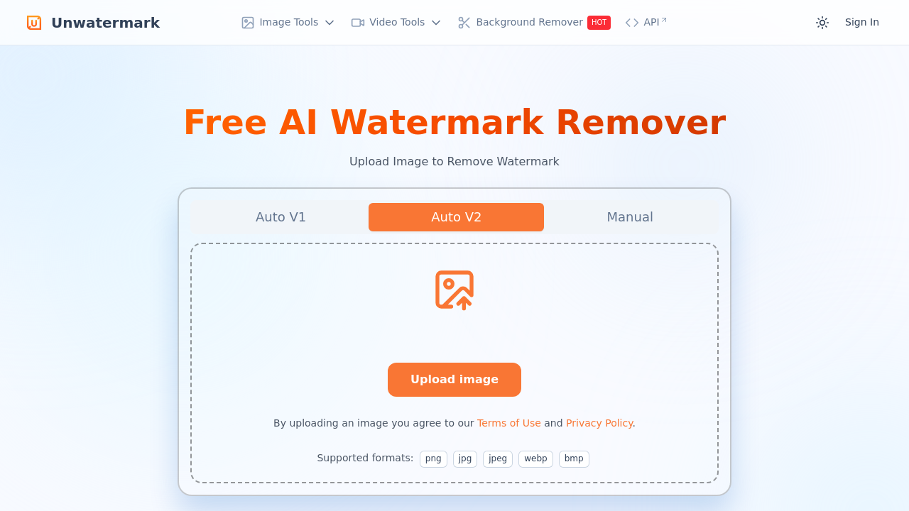unwatermark.ai screenshot
