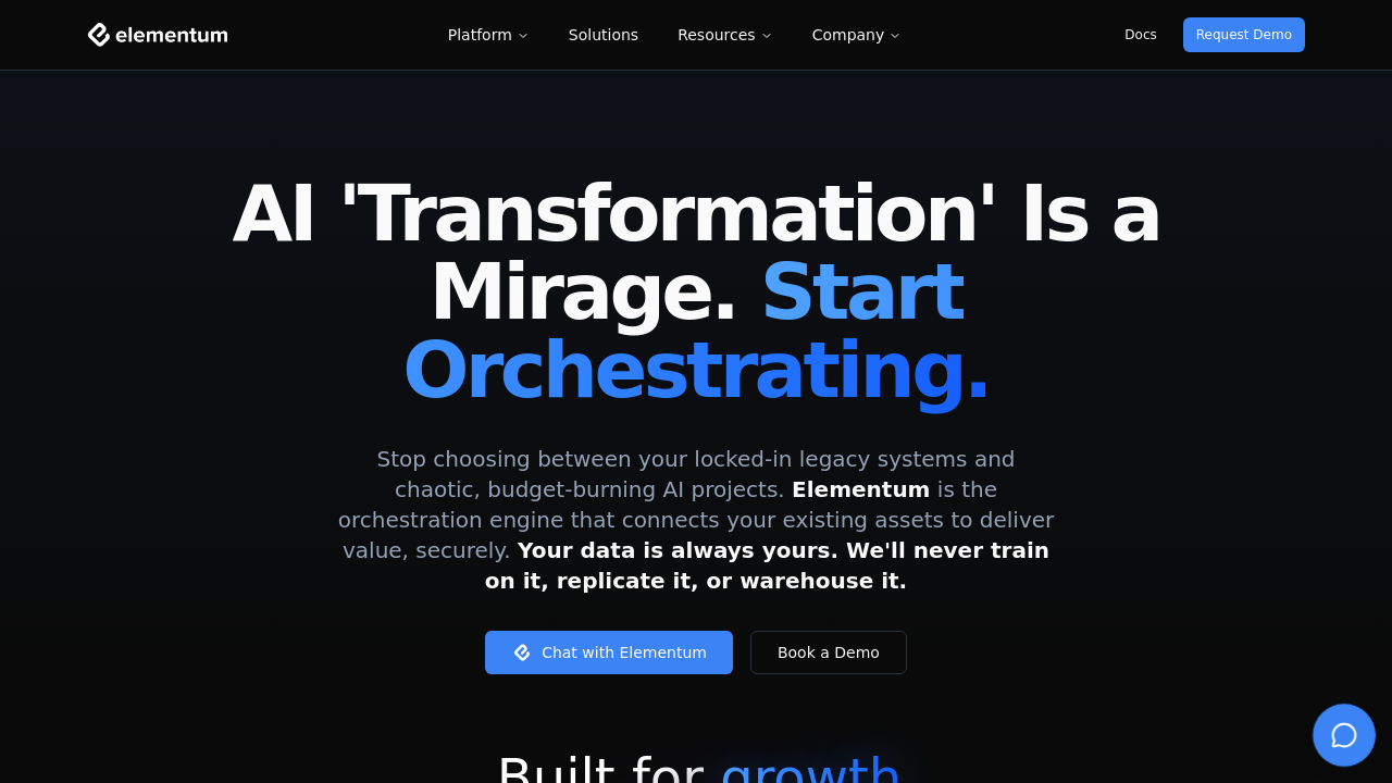 Elementum.ai screenshot