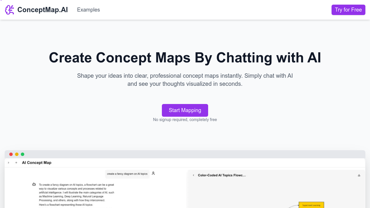 ConceptMap.AI screenshot