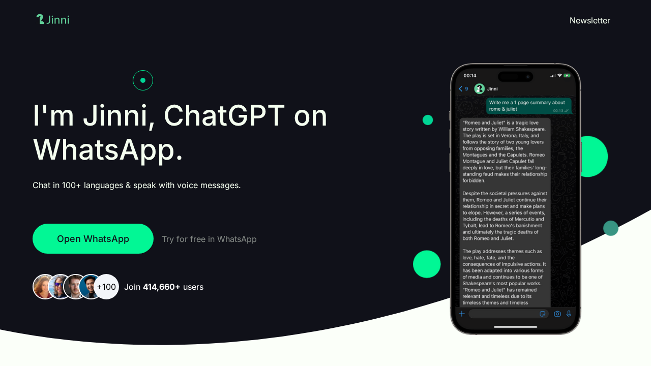 askjinni.ai screenshot