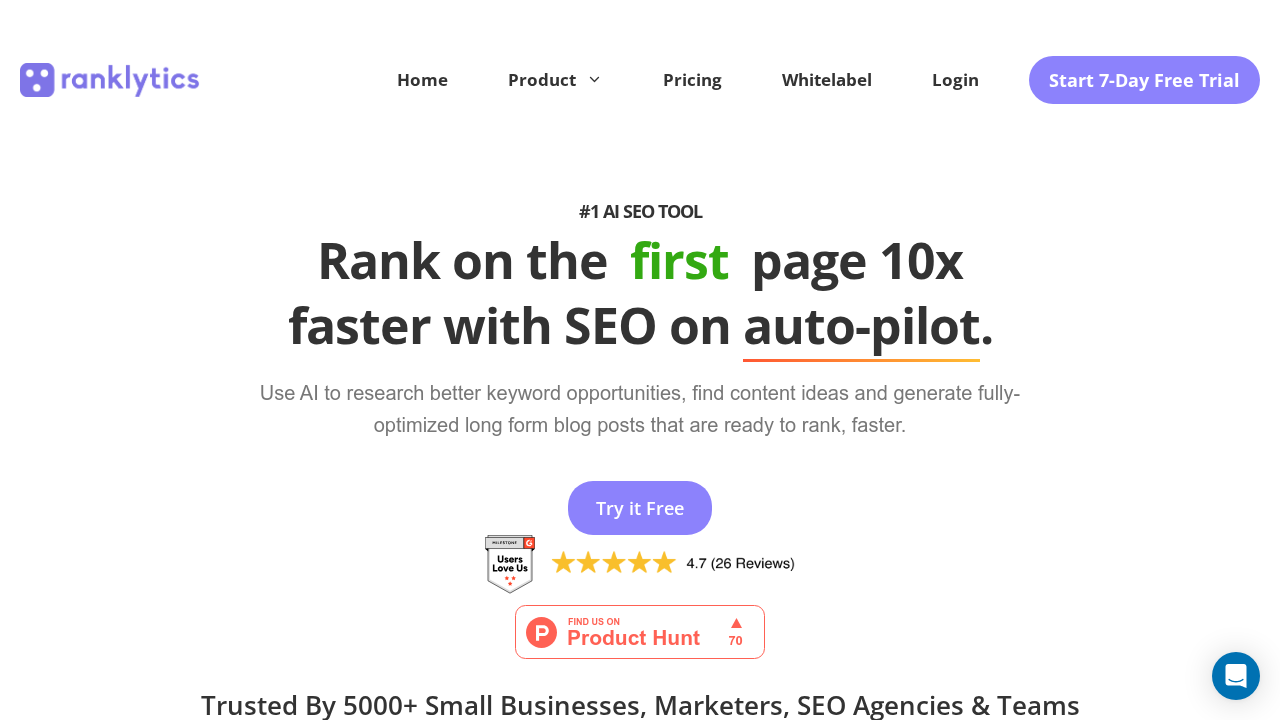 Ranklytics.ai screenshot