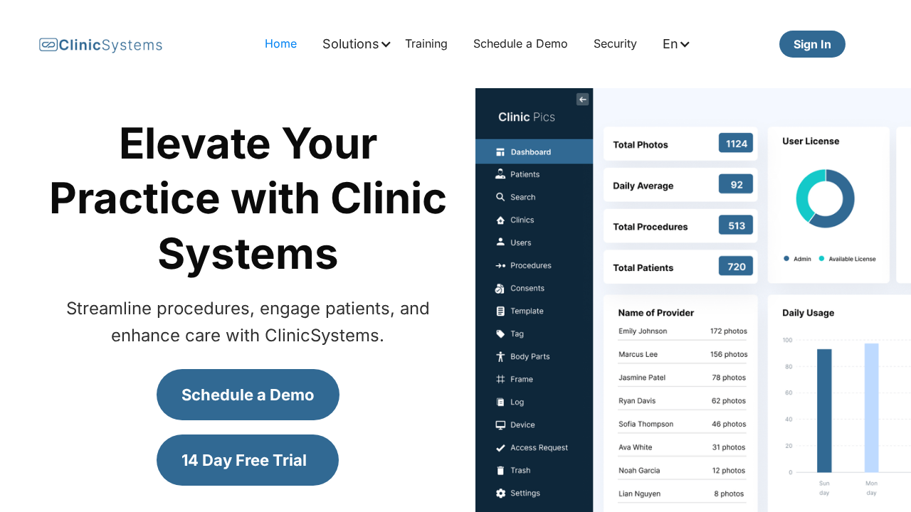 ClinicSystems.ai screenshot