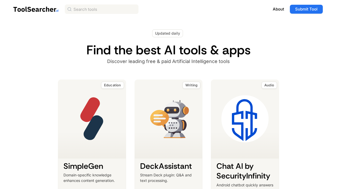 ToolSearcher.ai screenshot