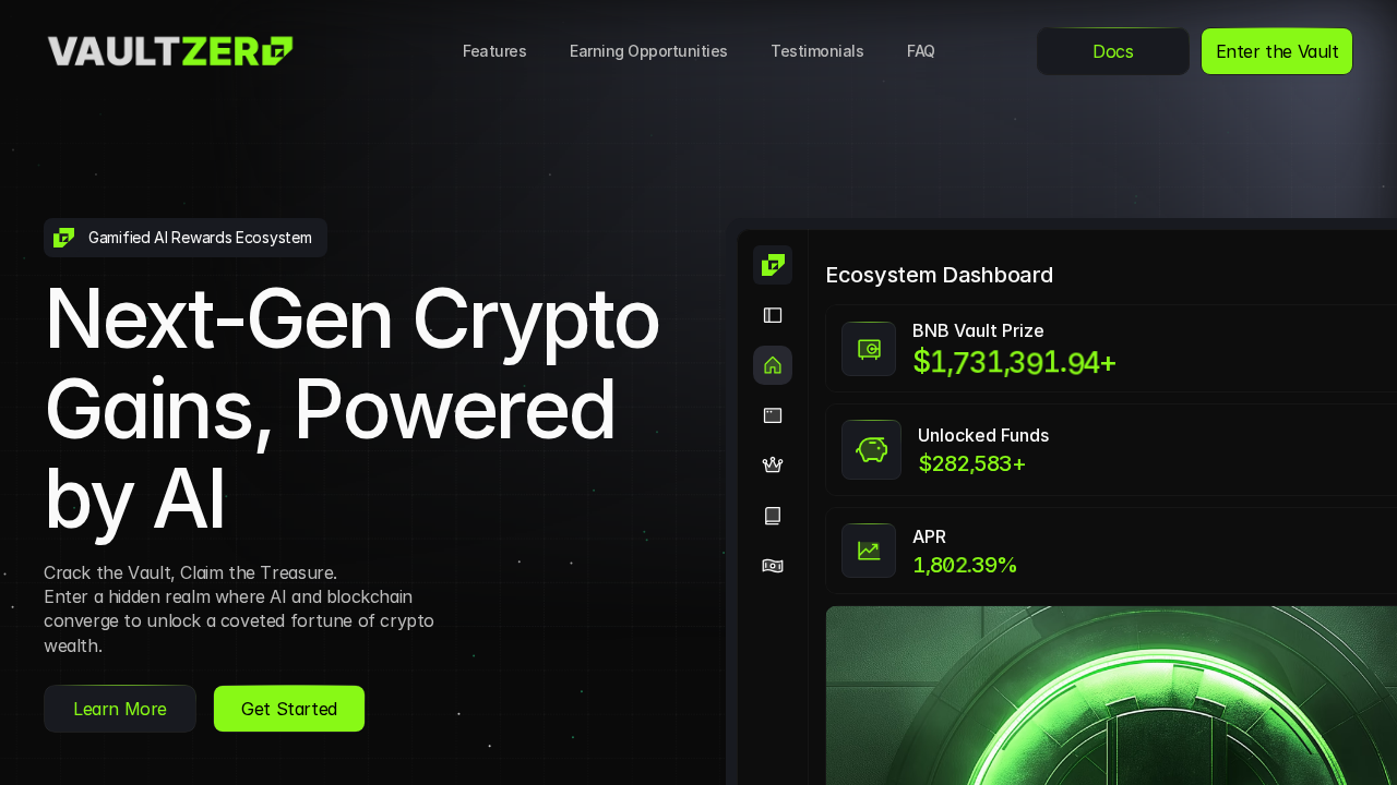 VaultZero.ai screenshot