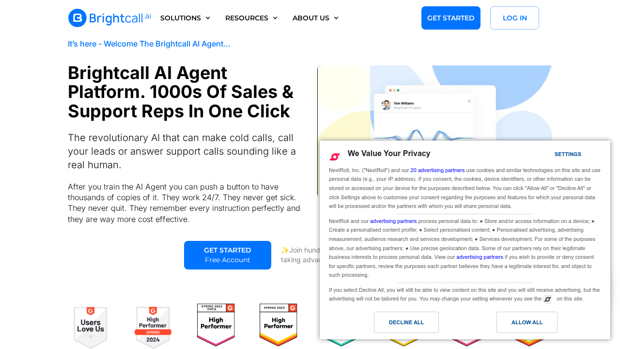 Brightcall.ai screenshot