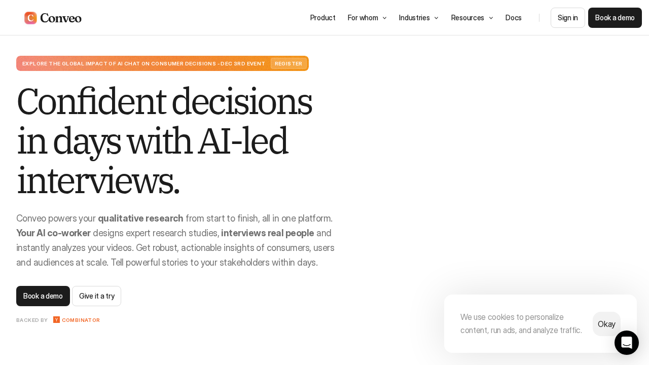 Conveo.ai screenshot