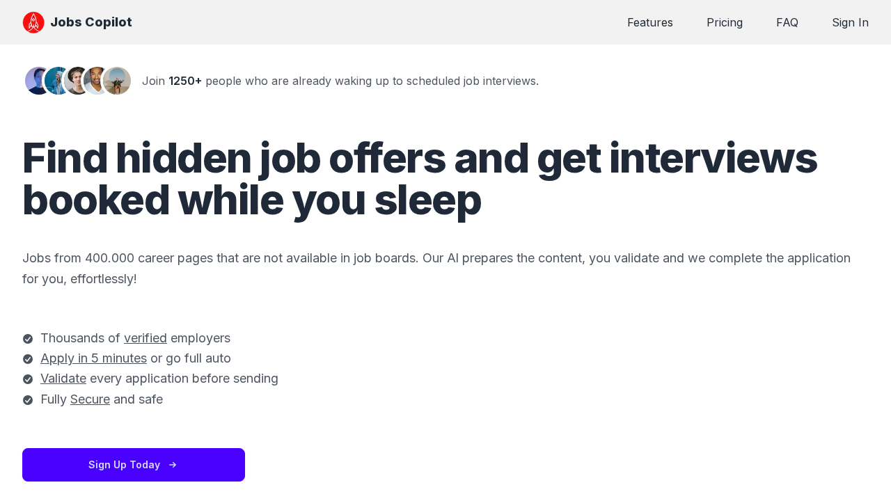 Jobs Copilot screenshot