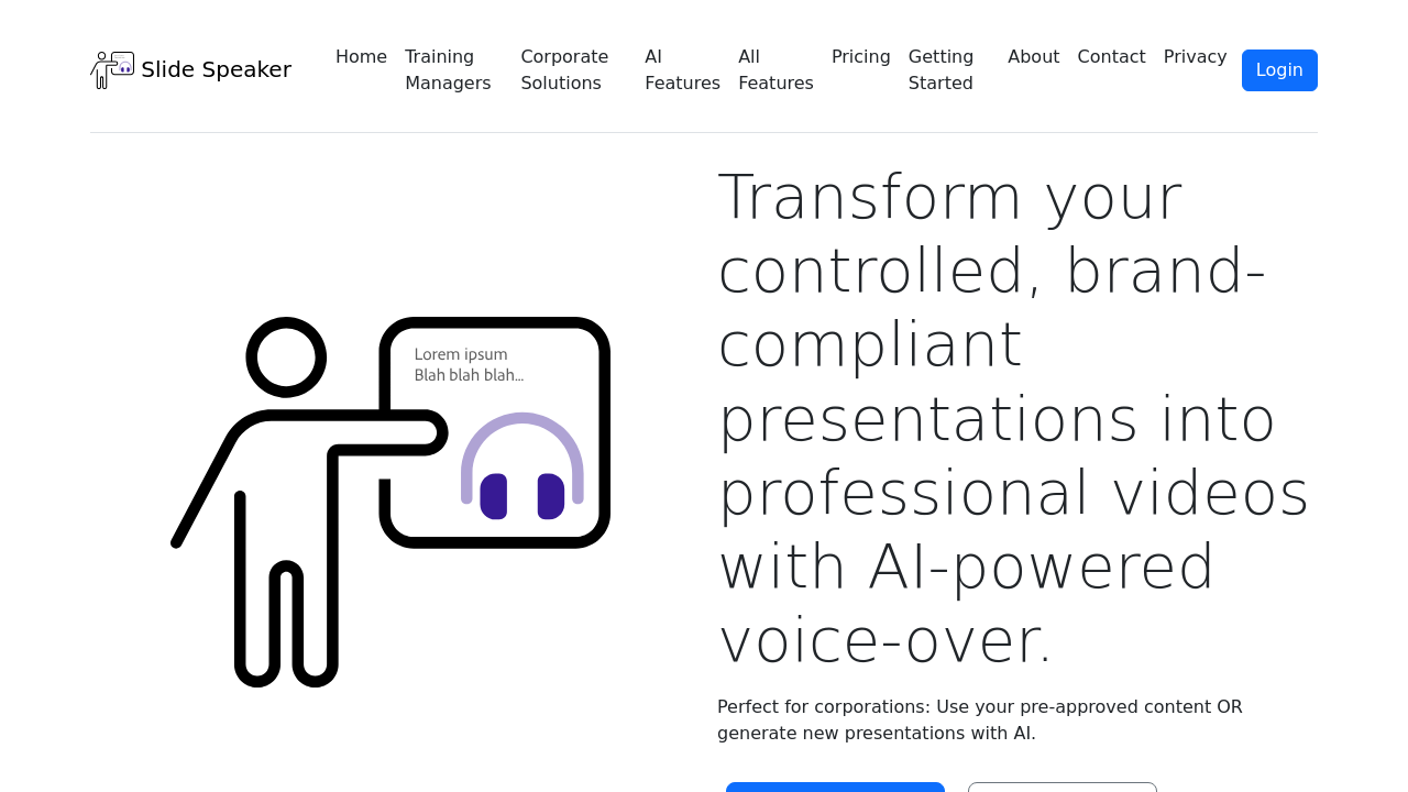 SlideSpeaker.ai screenshot