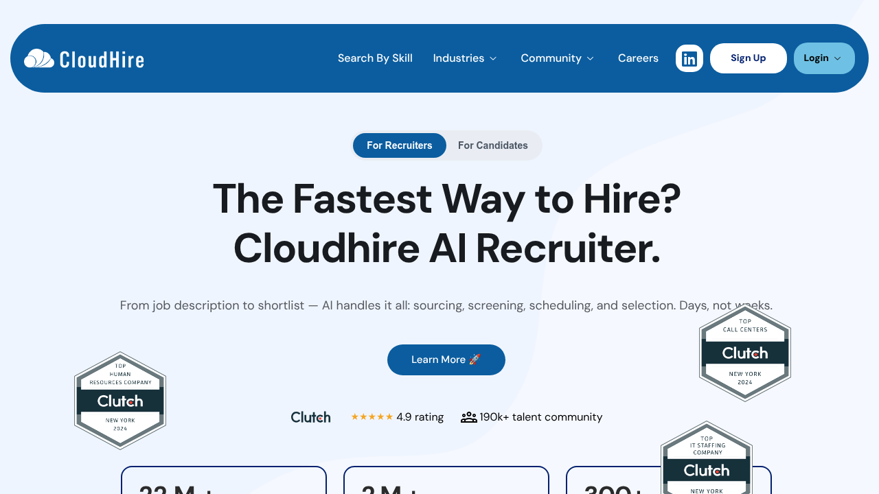 Cloudhire.ai screenshot