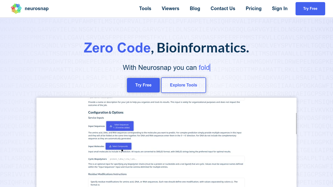 Neurosnap.ai screenshot
