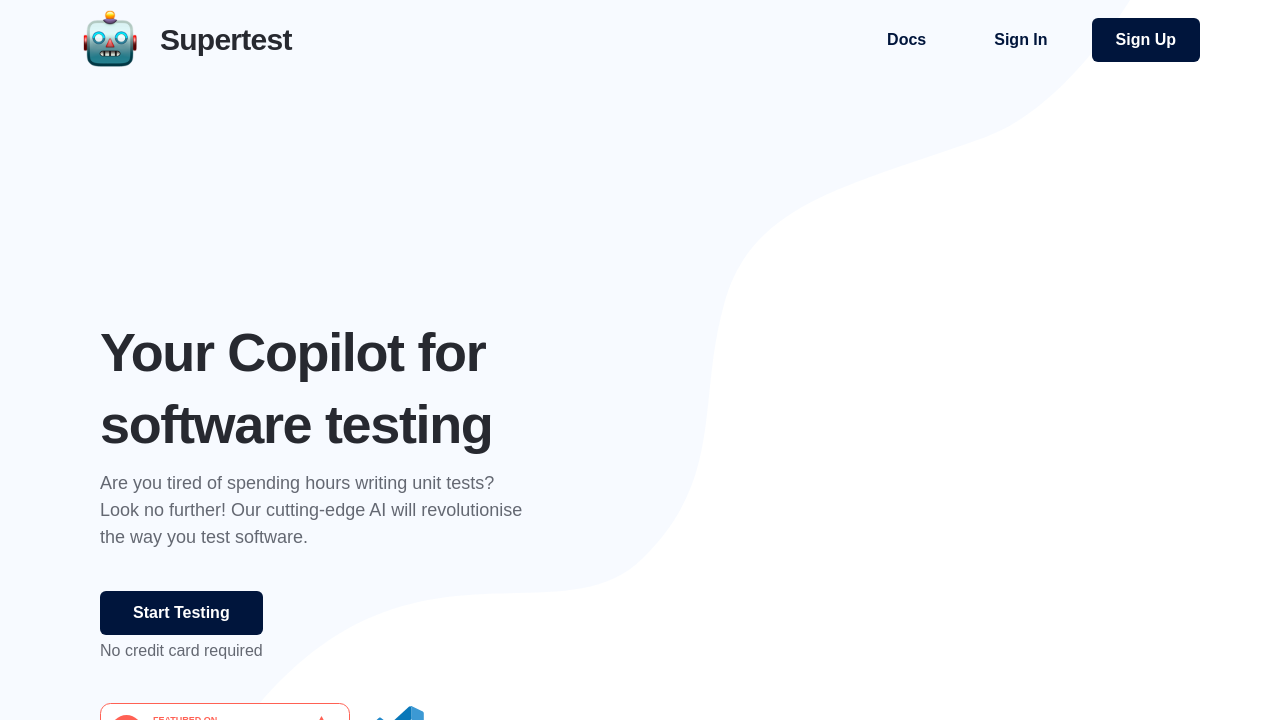 Supertest.ai screenshot