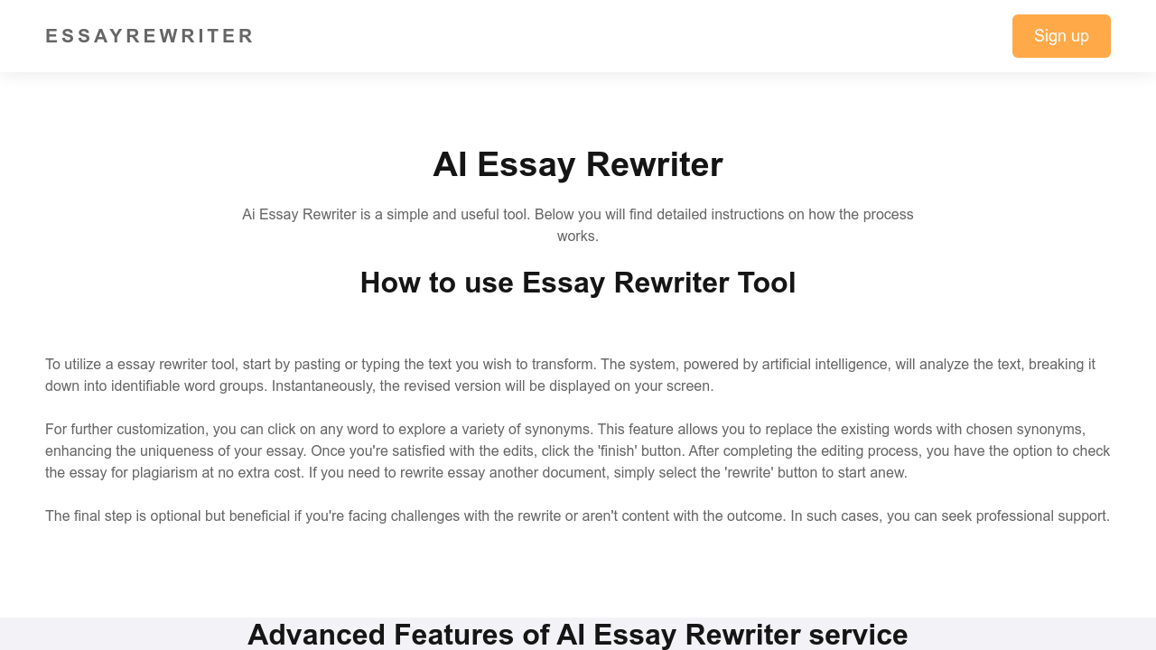 EssayRewriter.ai screenshot