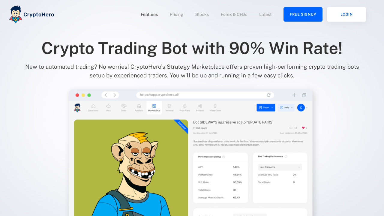 CryptoHero screenshot