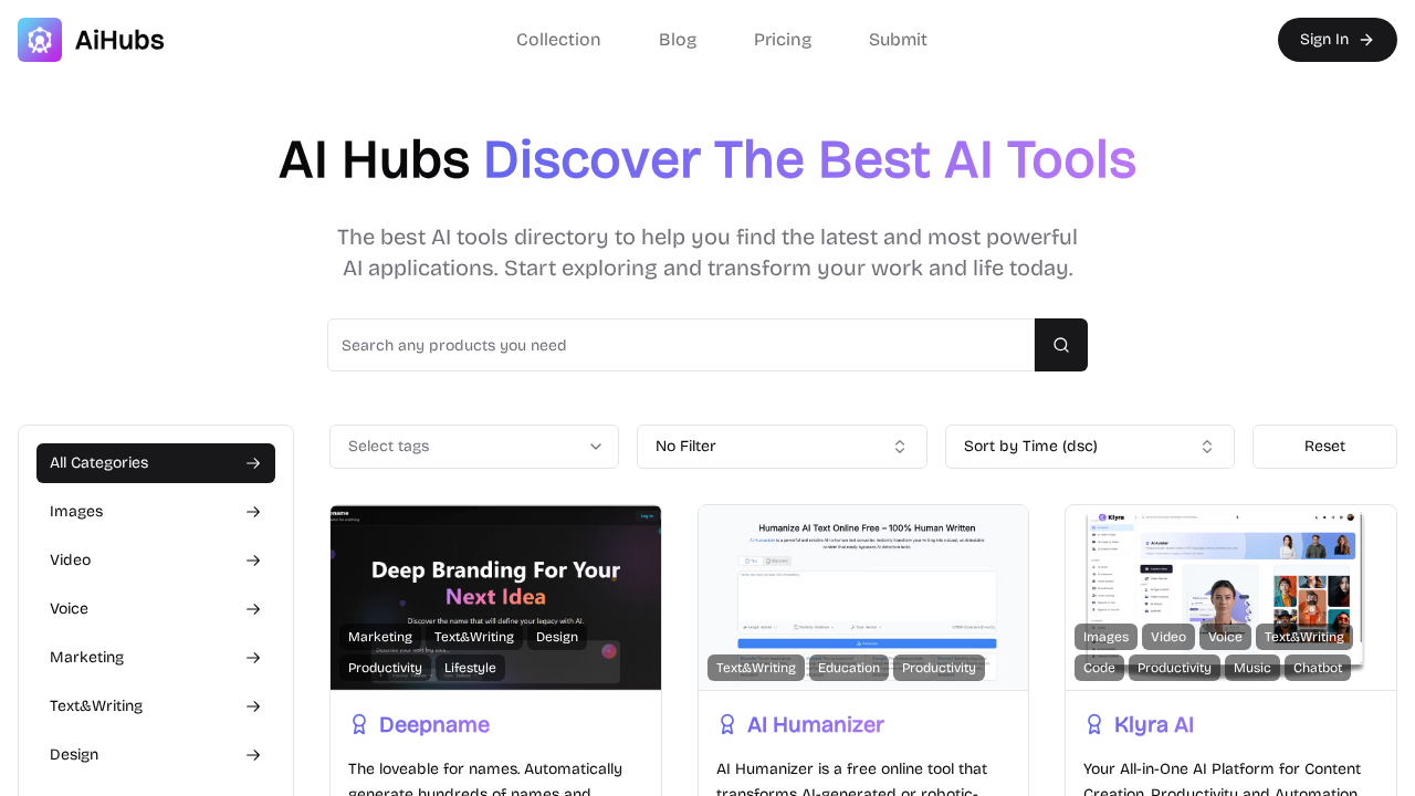 aihubs.ai screenshot