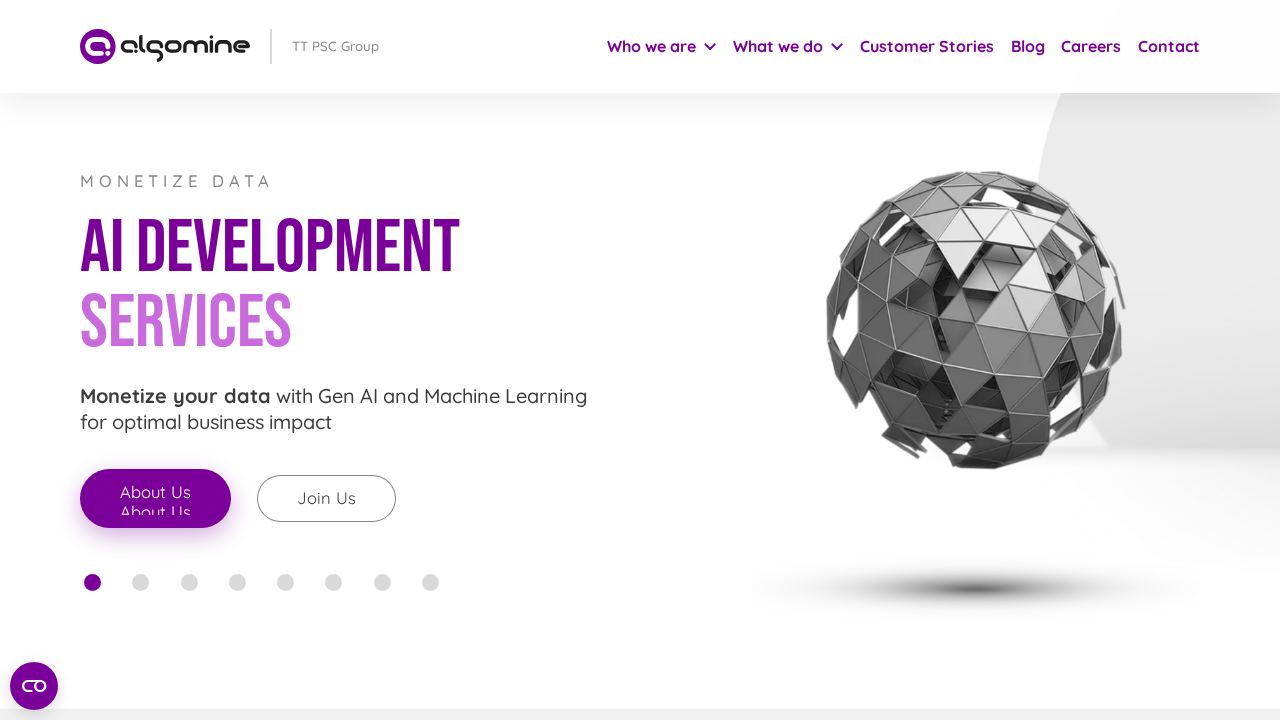 Algomine.ai screenshot