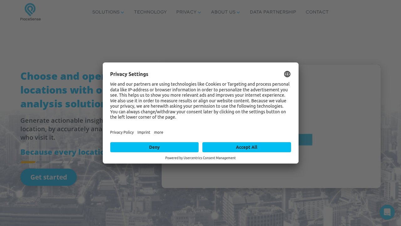 PlaceSense screenshot