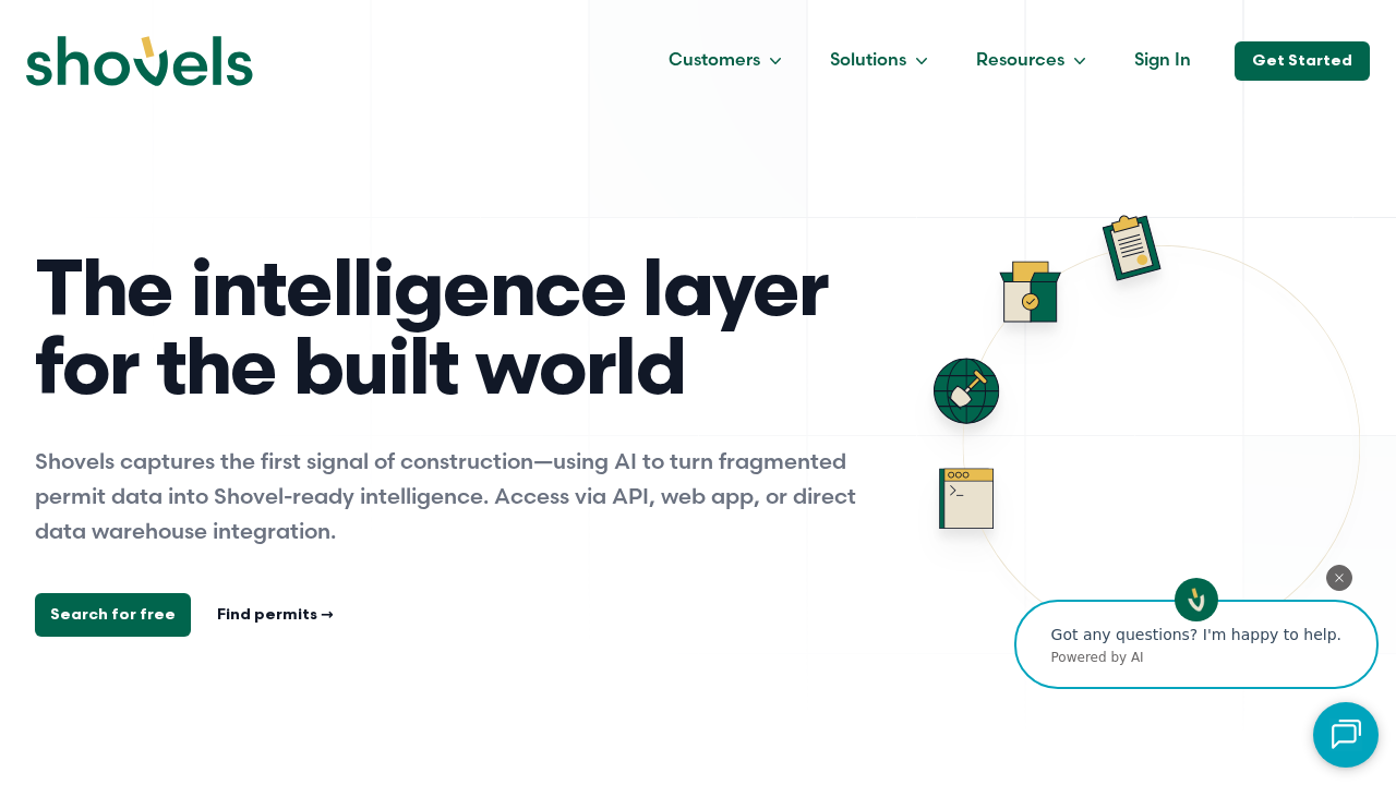 Shovels.ai screenshot