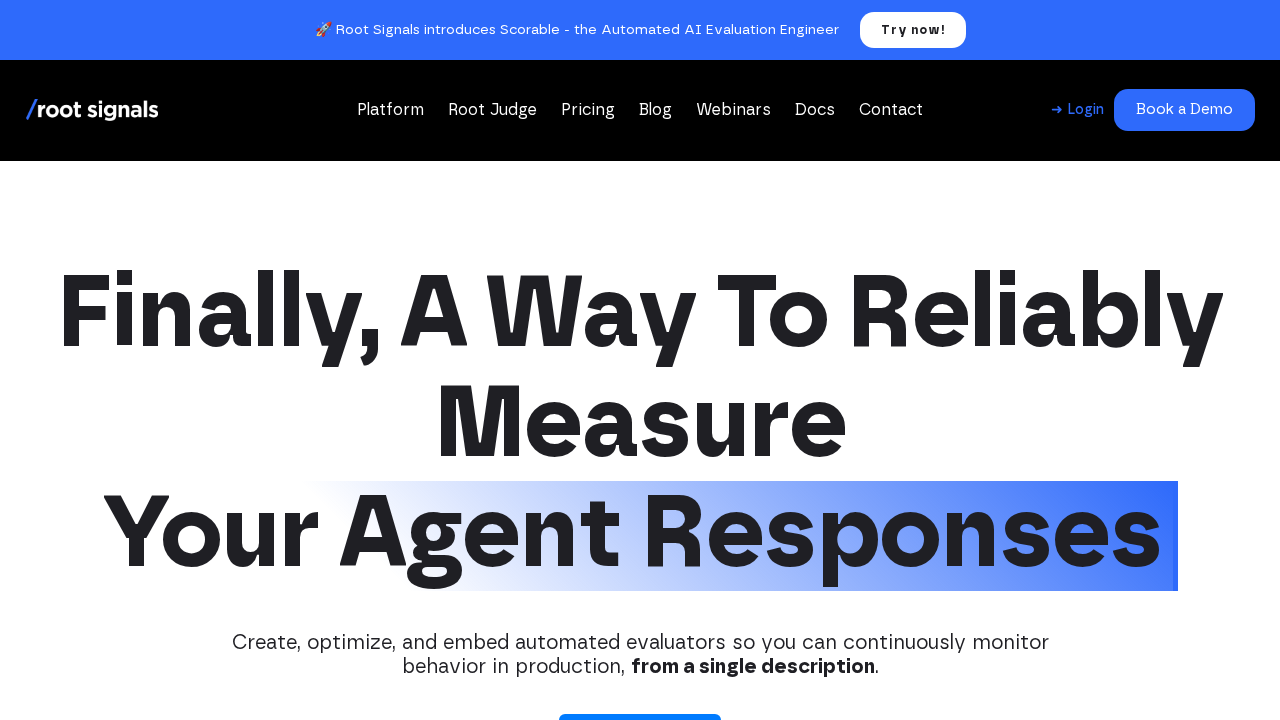 Root Signals screenshot