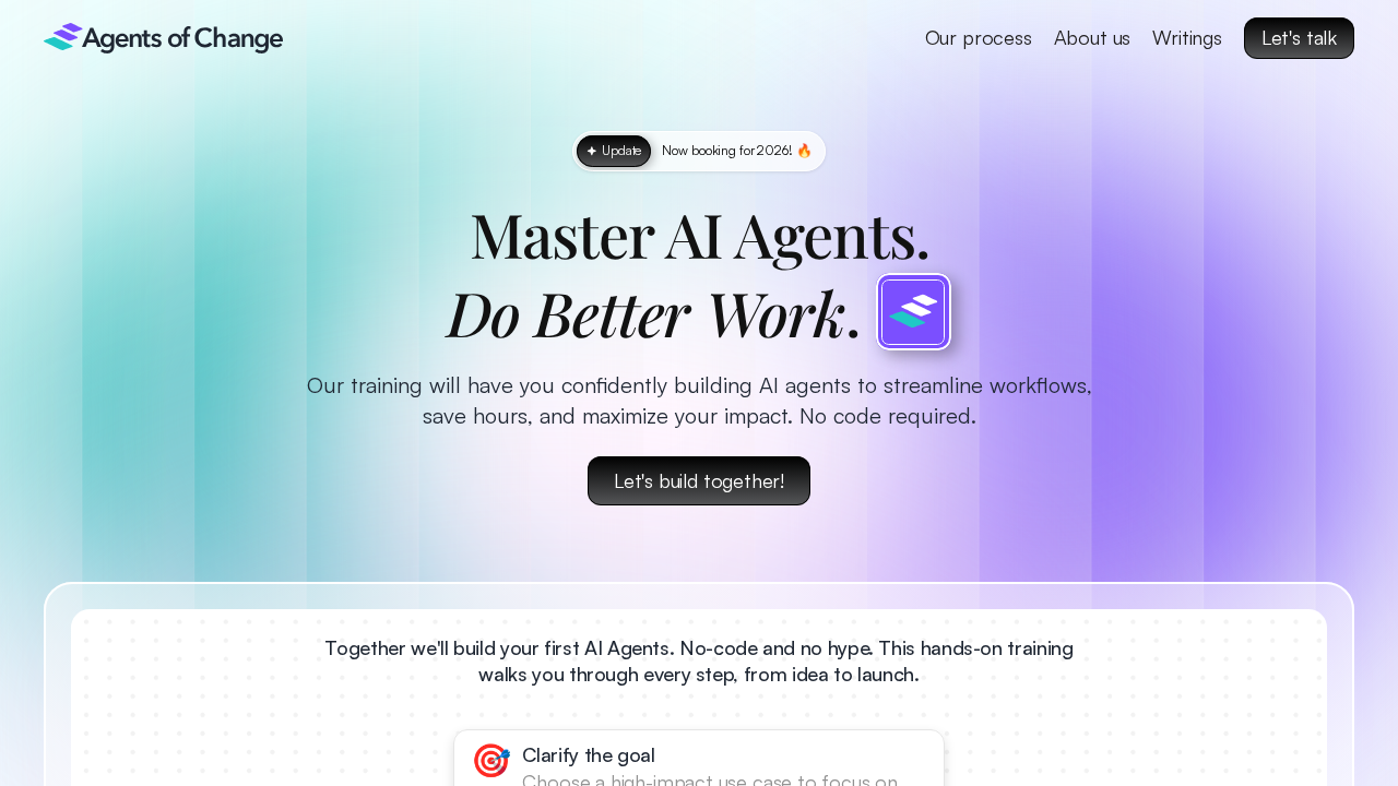 Agents of Change screenshot