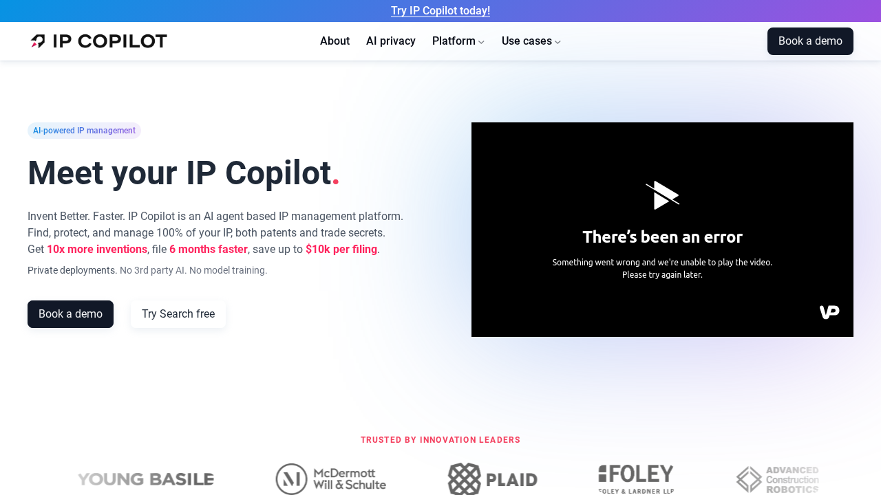IP Copilot.ai screenshot