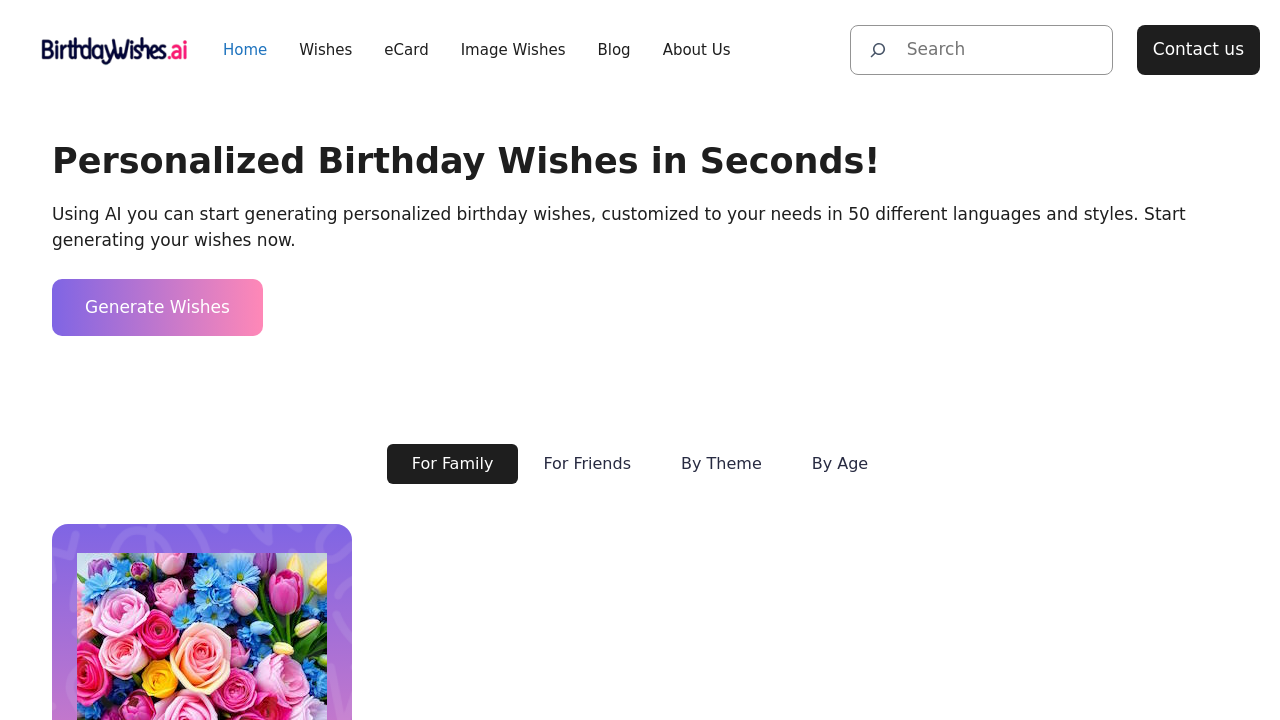 BirthdayWishes.ai screenshot