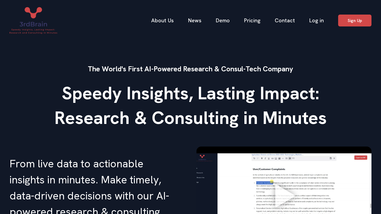 3rdbrain.ai screenshot