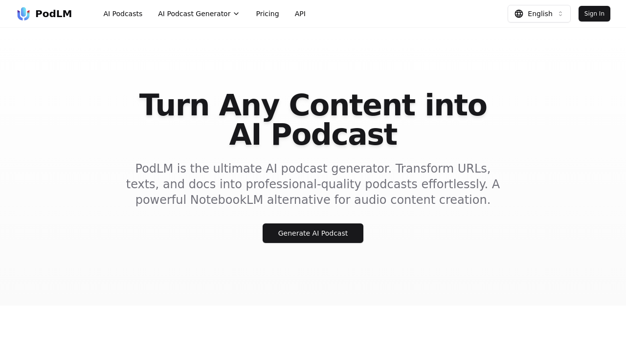 PodLM.ai screenshot